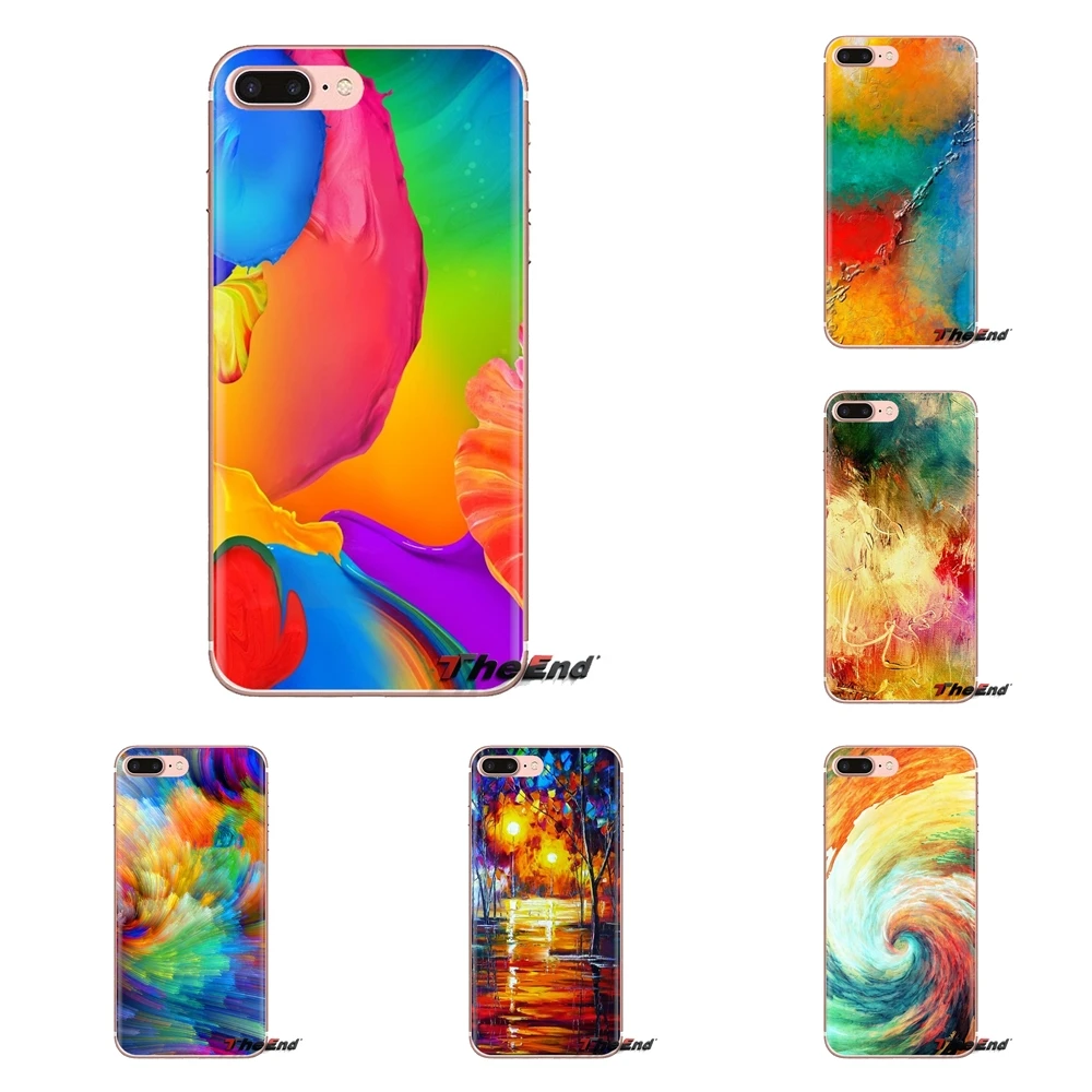 Чехол из ТПУ для samsung Galaxy S2 S3 S4 S5 MINI S6 S7 edge S8 S9 Plus Note 2 3 4 5 8 Coque Fundas Абстрактные цветные