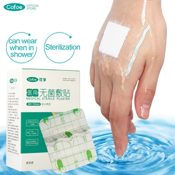 

Cofoe 10/50pcs Non-woven Sterile dressing Medical Waterproof gauze Emergency wound dressing for Sterile wound care supplies