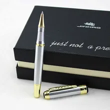 Роскошное Качество Jinhao 250 роликовая шариковая офисная деловая ручка из нержавеющей стали, школьные офисные канцелярские принадлежности, средний наконечник, шариковая ручка, новинка