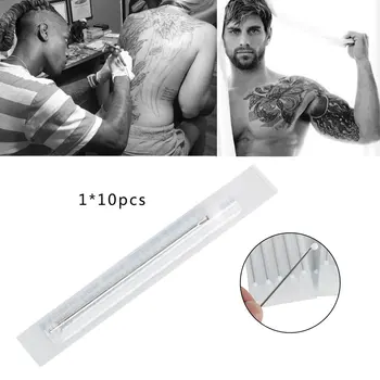 

10pcs 16G Piercing Needles Tattoo Accessory 1.2mm Disposable Sterile Body Piercing Needles for Navel Ear Nose Tattoo Needle New
