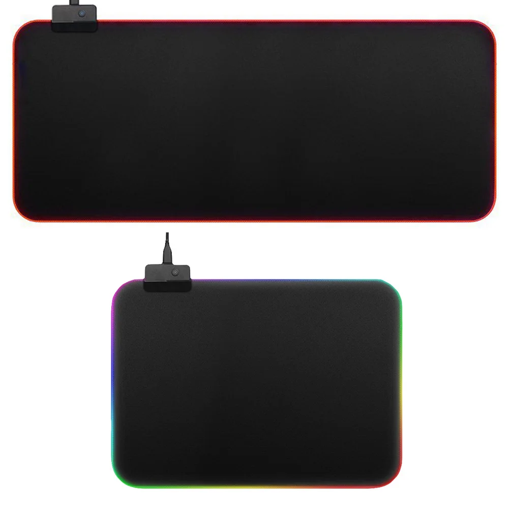 Большой светодиодный RGB коврик для мыши USB Проводное освещение игровой геймер Коврик для мыши Коврик для компьютера Overwatc h Pubg alfombrilla raton