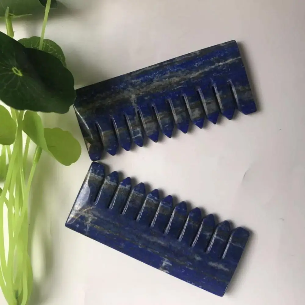 Высокое качество натуральный Comb Расческа форма камня ручной резной для подарка и домашнего декора ZJJ