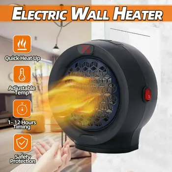 

900W Portable Mini Electric Heater Fan Handy Air Warmer Silent Desk Home/Office