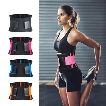 

Adjustable Waist Back Support Waist Trainer Trimmer Belt Sweat Utility Belt for Sport Gym Fitness Weightlifting Tummy Slim Belts