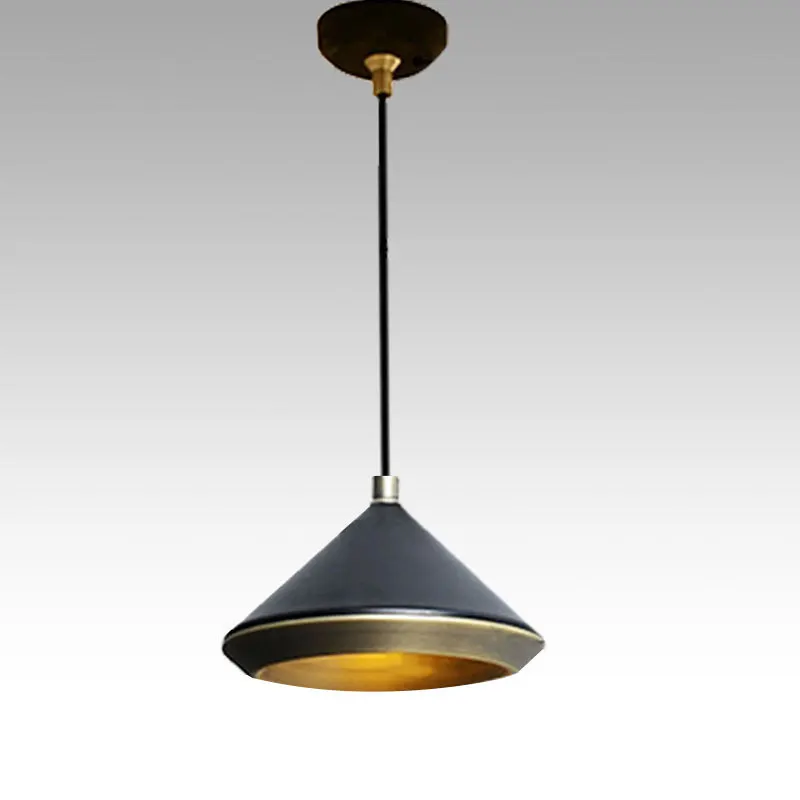 

Post modern American simple modern simple style aluminum single head Restaurant Club Bar Display funnel Chandelier
