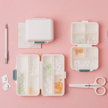 

Portable Home Travel Storage Box Mini Carry Away Pill Box 7 Days Weekly Pill Case Medicine Tablet Dispenser Organizer Container