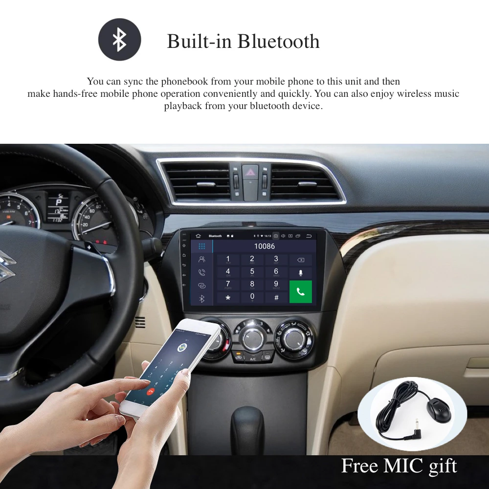 Top Android 9.0 Car Radio 2 Din GPS for Suzuki Ciaz Alivio 2016 2017 2018 PX6 DSP IPS HDMI 4Gb+64Gb RDS WIFI RDS USB BT Mirror-link 2