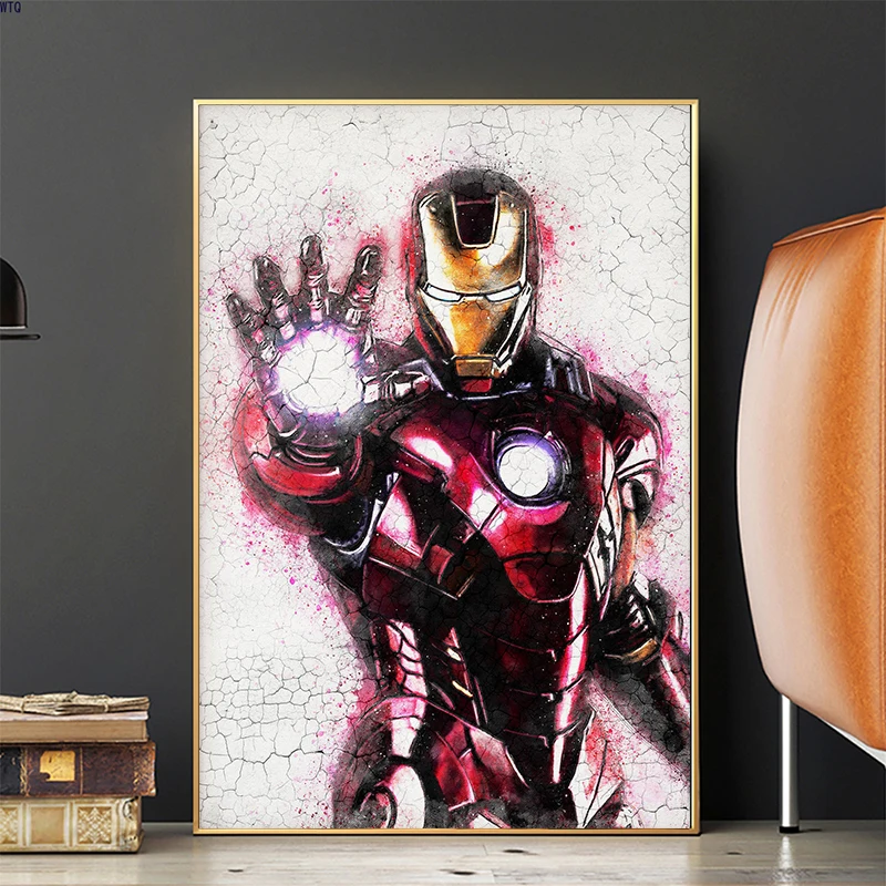 Marvel Comics Iron Man Retro Poster 40x50cm