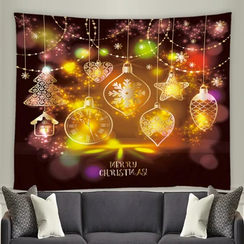

Merry Christmas Tapestry Wall Hanging Christmas Gift Santa Claus Christmas Tree Tapestry 3d Home Decoration 200x150 Tapestries