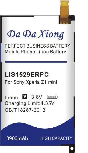 Da Xiong 3900mAh LIS1529ERPC литий-ионный аккумулятор для телефона sony Xperia Z1 mini Z1mini D5503 Z1 Compact M51w