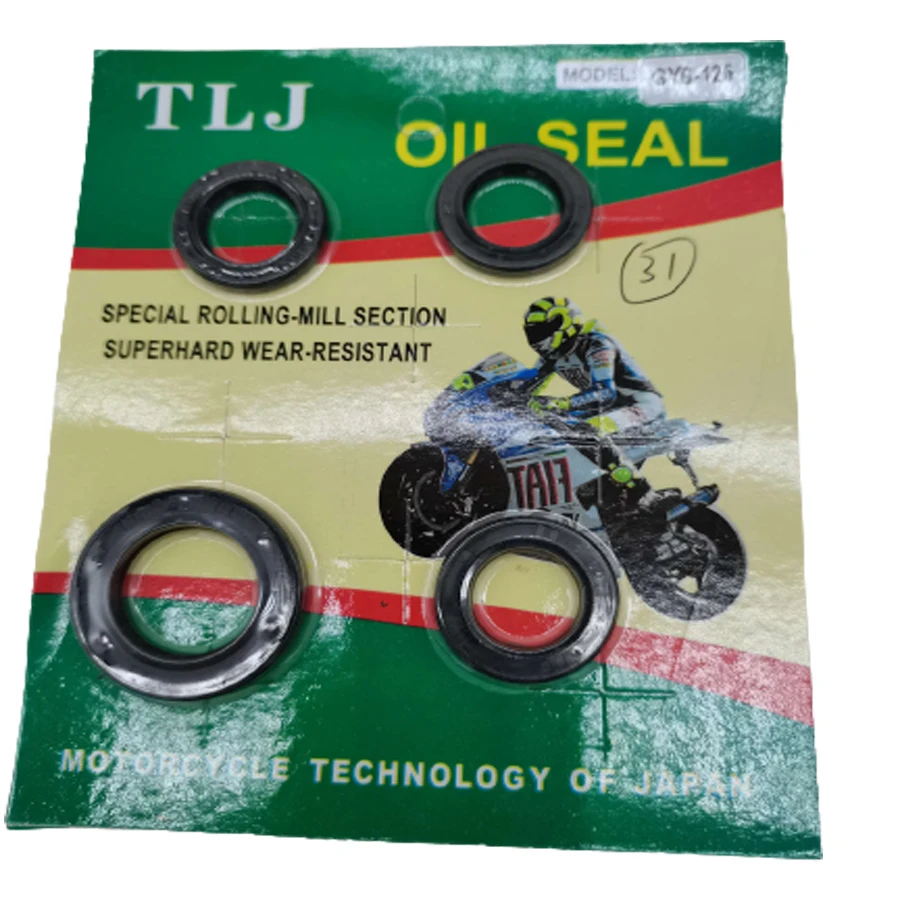 B380 For GY6 125 Full Complete Engine Oil Seal Gear Shaft Seal For