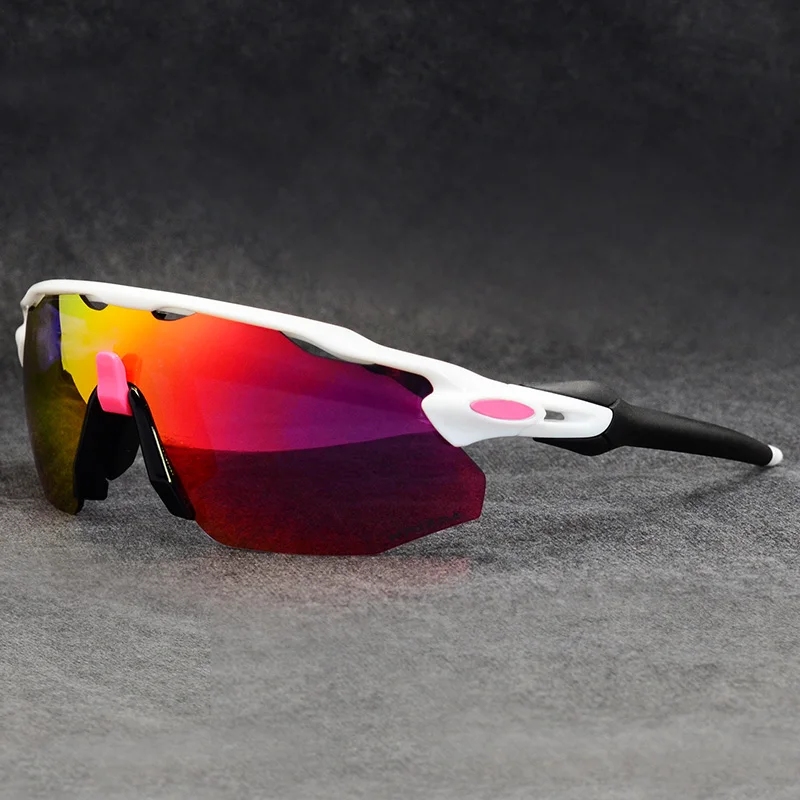 Мужские/женские поляризованные велосипедные солнцезащитные очки с 5 линзами, очки для спорта на открытом воздухе, велосипедные очки, велосипедные очки для пеших прогулок, рыбалки, MTB - Цвет: 07