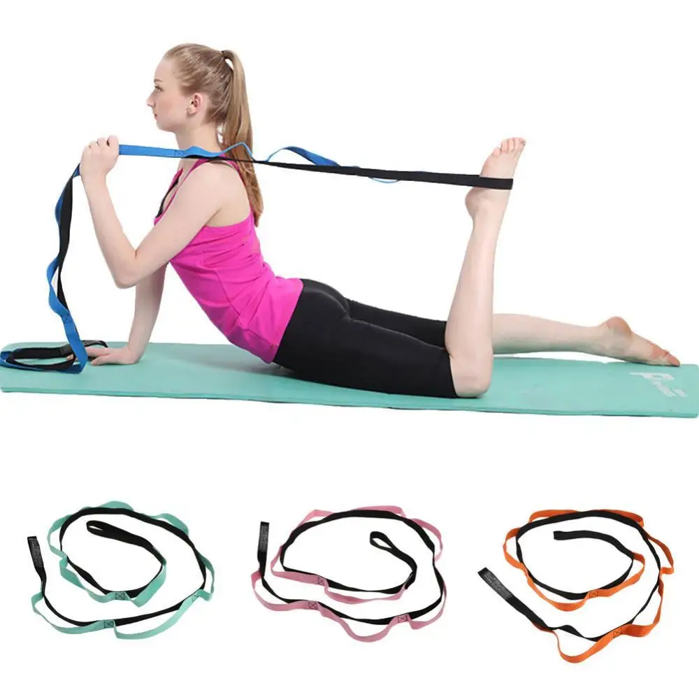 Yoga Stretch Strap Anti-Gravity Gym Fitness Workout Exercise Loop Elastic Pull Rope Resistance Band Yoga Belt