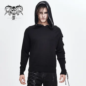 

Devil Fashion Men's Punk Hoodies Sweater Street Style Loose Casual Long Sleeve Pullovers Sweaters