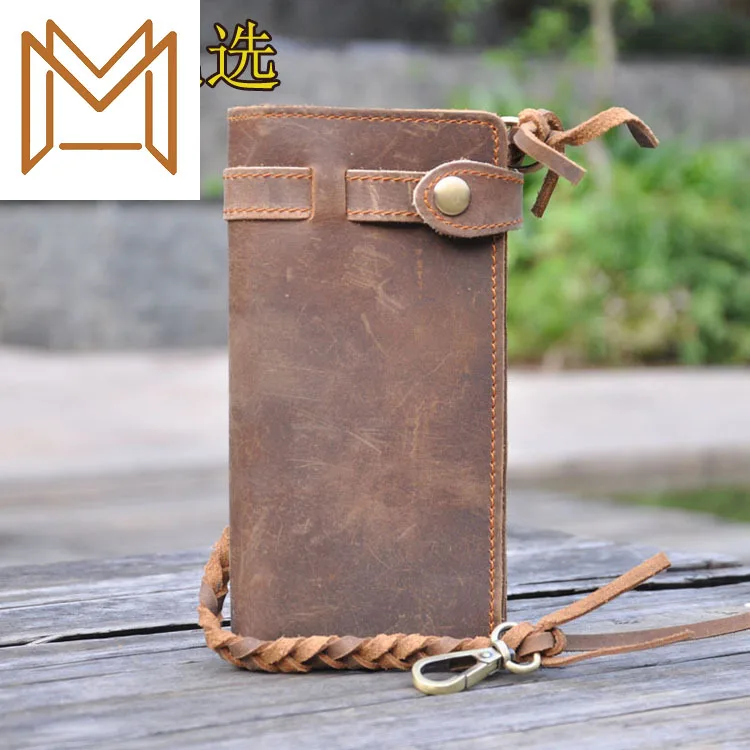 

Man Wallet Genuine Leather Wallet Mix Business Affairs Hand Package Hand Package Long Mad Horsehide