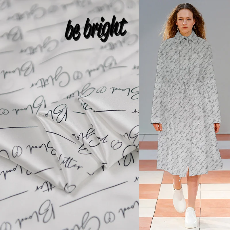 Believe Designer Signature Quality Heavy 138 см 16momme 100% Шелковая атласная ткань для платья креп-сатин