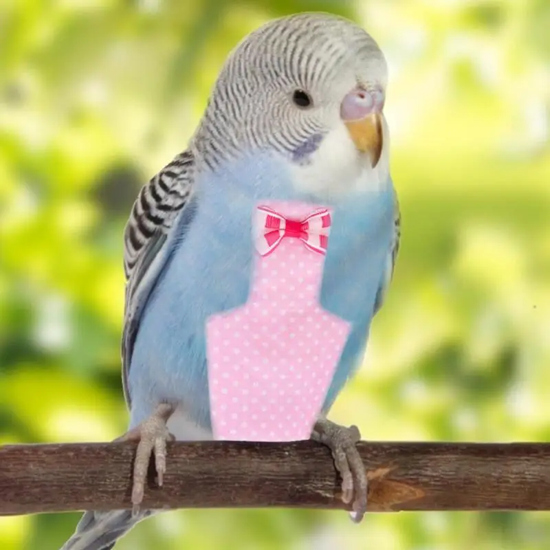 Пеленка для домашних животных с цветными волнистыми узелками, Полиэстеровая Летающая одежда, поводок для попугая, голубя, одежда для птиц, аксессуары
