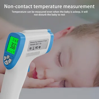 

Non-Contact Digital LCD Infrared Thermometer Forehead Ear Handheld Thermometer For Baby Adult Child Temperature measure