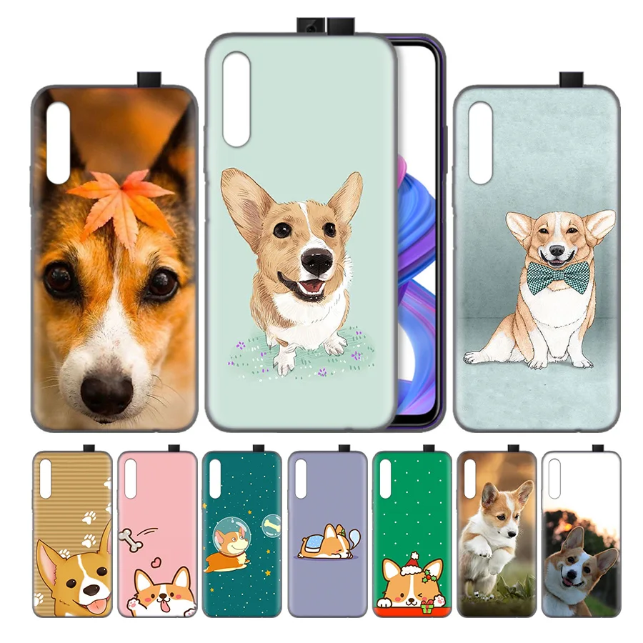 

Silicone Case Cover for Huawei Honor 8X 8C 8A 8S 9X 10 20 20i V20 Play Y5 Y7 Y9 Lite Pro Prime 2019 Nova 4e corgi dog
