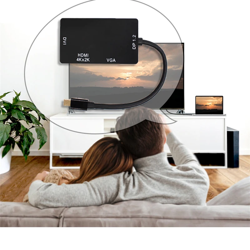 3 в 1 Mini Displayport к HDMI VGA DVI Кабель-адаптер 1080P MNDP к HDMI конвертер для Macbook Pro Air проектор камеры
