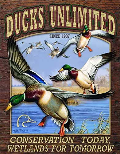 Ducks Unlimited Острые предприятия утки неограниченное-Большой ретривер Оловянная картина «металлические номерные знаки» оловянный знак настенная декоративная доска Ретро Паб& бар Оловянная - Цвет: Ducks Unlimited