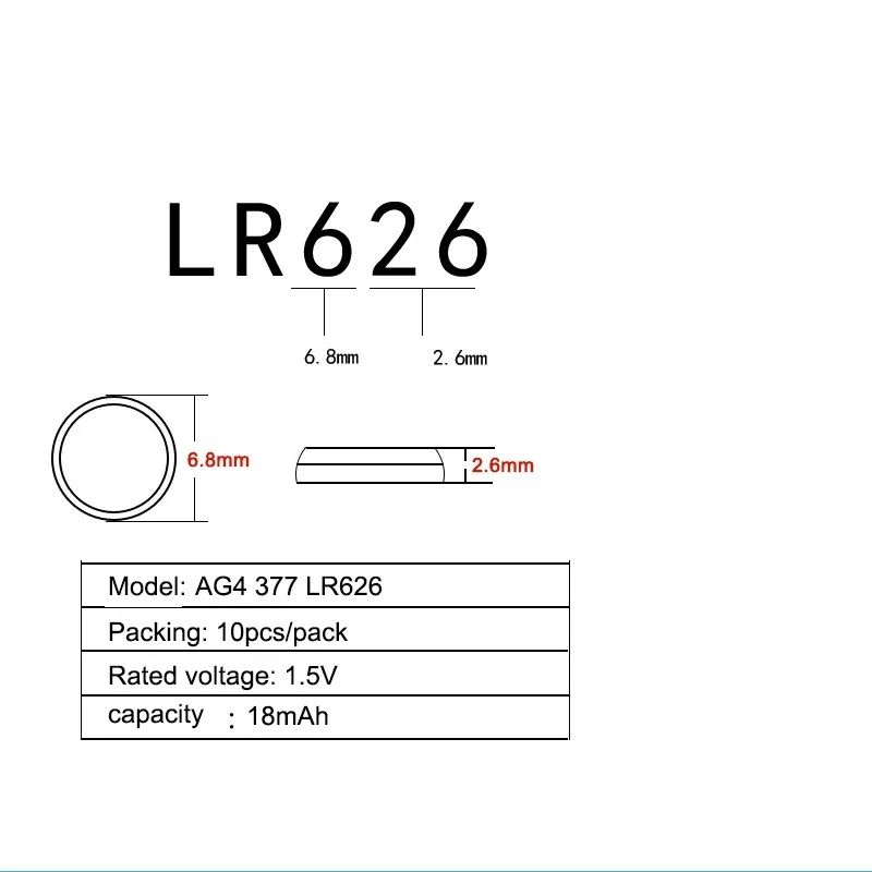 20 шт. AG4 1 5 V Щелочная батарейка кнопка 377A 377 LR626 SR626SW SR66 LR66 батарейки для часов
