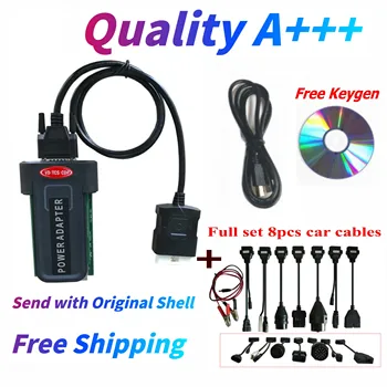 

2020 New Autocome best PCB bluetooth 2017R1 2016R0 keygen VD DS150E CDP diagnostic tool 8pcs car cables for delphis obd2 scanner