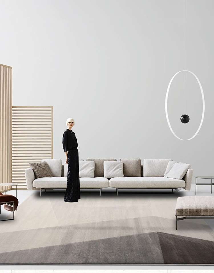 Современный геометрический Коврик для гостиной, дома и офиса, толстый полипропиленовый ковер для спальни, ковер на диван, кофейный ковер напольный ковер