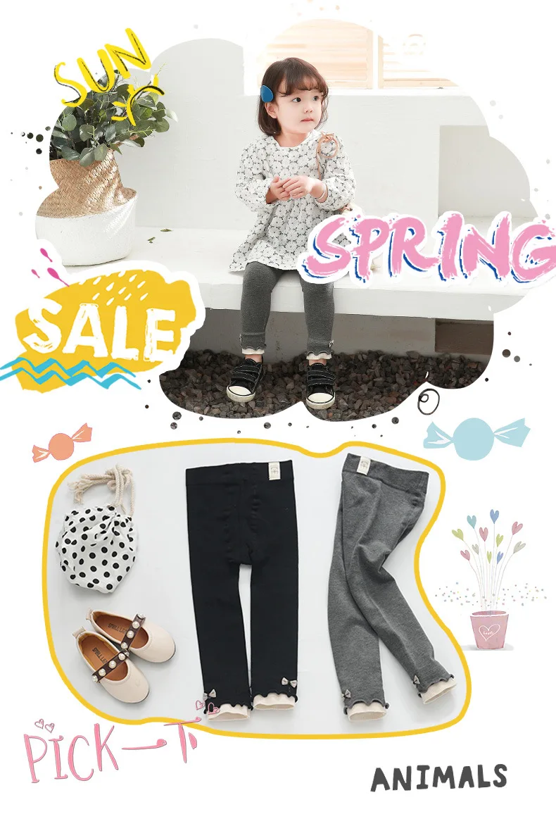 Girl'S Leggings Spring And Autumn Cotton Anti-pilling-Open-seat Pants bao ku Super Elastic-Style Frilled Coaster