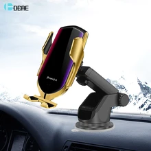 DCAE Automatic Clamping Car Wireless Charger 10W Quick Charge QC 3.0 Windshield Dashboard Mount for iPhone 11 Pro Max XR XS X 8 Samsung S10 S9 S8 Plus Note 10 9 8 Qi Fast Charging Infrared Sensor Air Vent Phone Holder