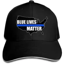 Для Мужчин's Для женщин Синий Жизни Важно флaг сшa yзкиe карта тонкая Голубая линия Бейсбол Кепки