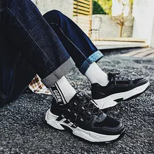 Старая обувь; Новинка года; Осенняя трендовая обувь; Спортивная повседневная обувь; универсальная сетчатая красная Мужская обувь в Корейском стиле