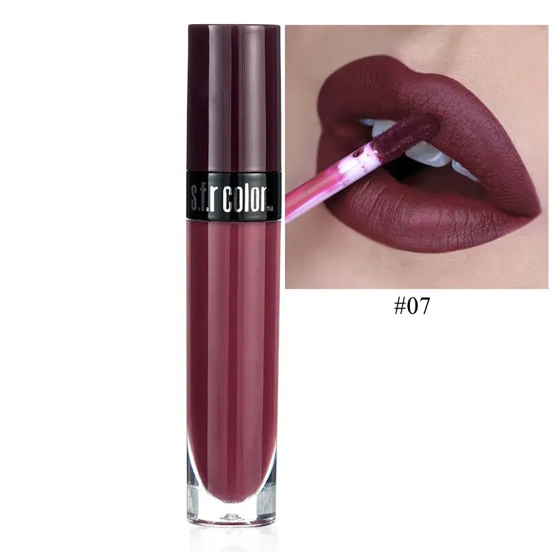 Matte Lip Gloss Makeup Moisturizer Smooth Lip Stick Long Lasting Cosmetic Liquid Lipstick Waterproof non-stick cup