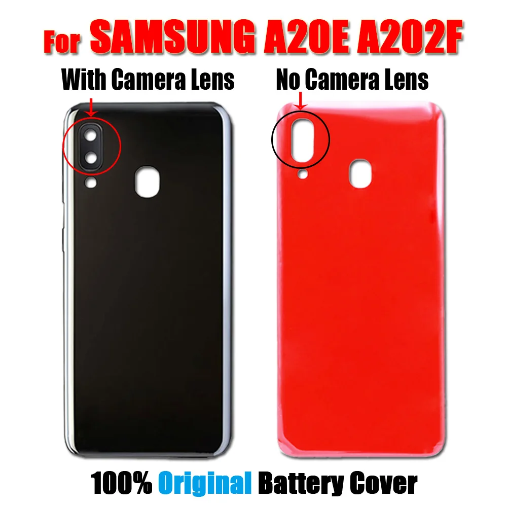 Задняя крышка батарейного отсека A202F для SAMSUNG Galaxy A20e задняя стеклянная корпуса