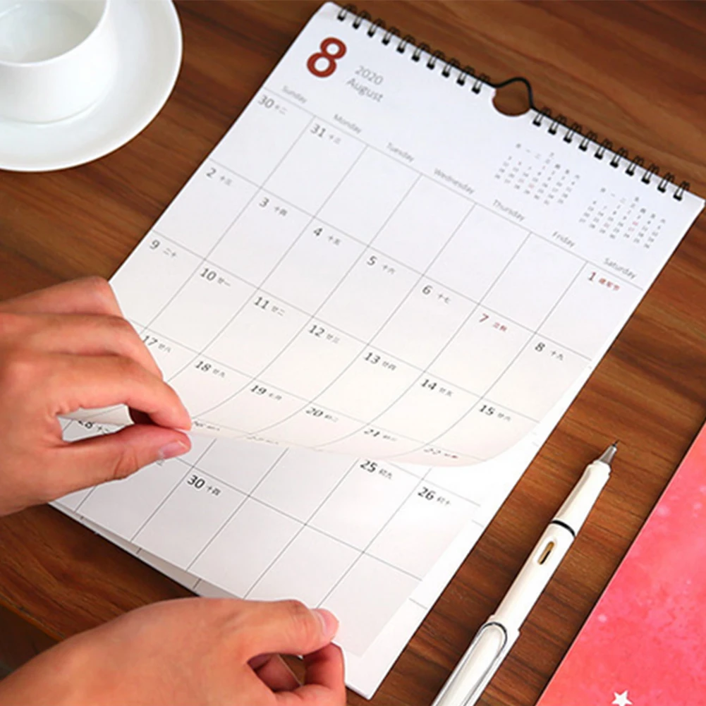 Настенный календарь ежемесячный Большой Настенный календарь идеальный ежедневник заметки для планирования организации офиса, школы, дома планировщик