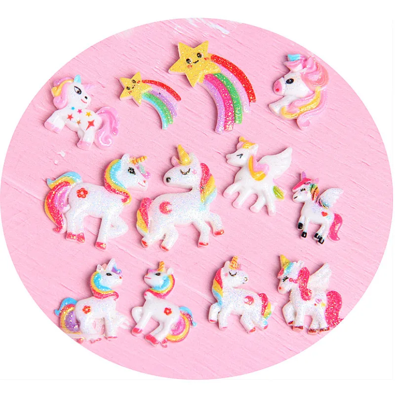Rainbow Unicorn Addition Slime Filler for Slime DIY Polymer Addition Slime Accessories Toy Charm Lizun Model Tool for Kid Toys