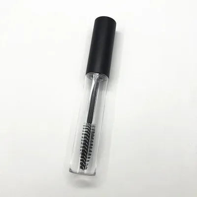 50pcs 100pcs 10ml Empty Mascara Tubes White/Silver/Gold/Black Cap Eyelash Tube Mascara Bottle Cream Cosmetic Packaging Container - Цвет: Matte Black Cap