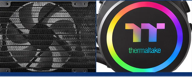 Кулер для процессора с водяным охлаждением Thermaltake Floe Riing RGB 280(мультиплатформенная/RGB холодная головка/программное обеспечение/плюс RGB вентилятор/