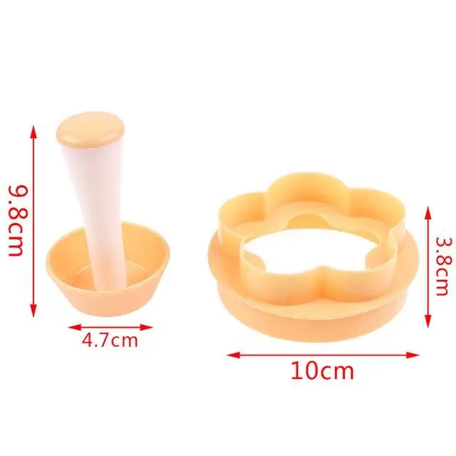 Pastry Dough Tamper Kit Kitchen Flower Round Cookie Cutter Set Cupcake Muffin Tart Shells Mold