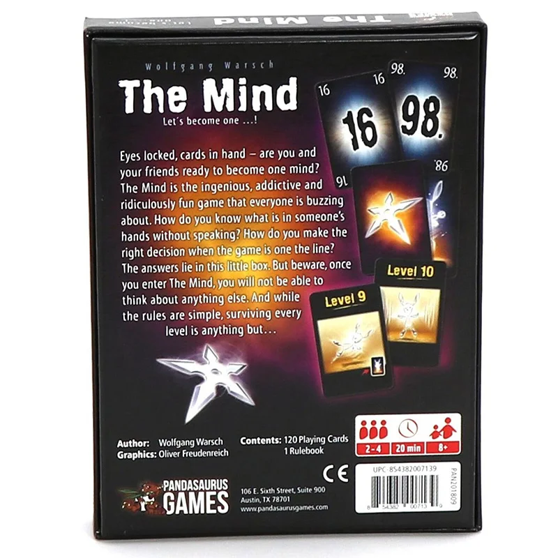 Карточная игрушка The Mind игровая карточка дом Вечерние игры команда опыт интерактивные игрушки для детей и взрослых