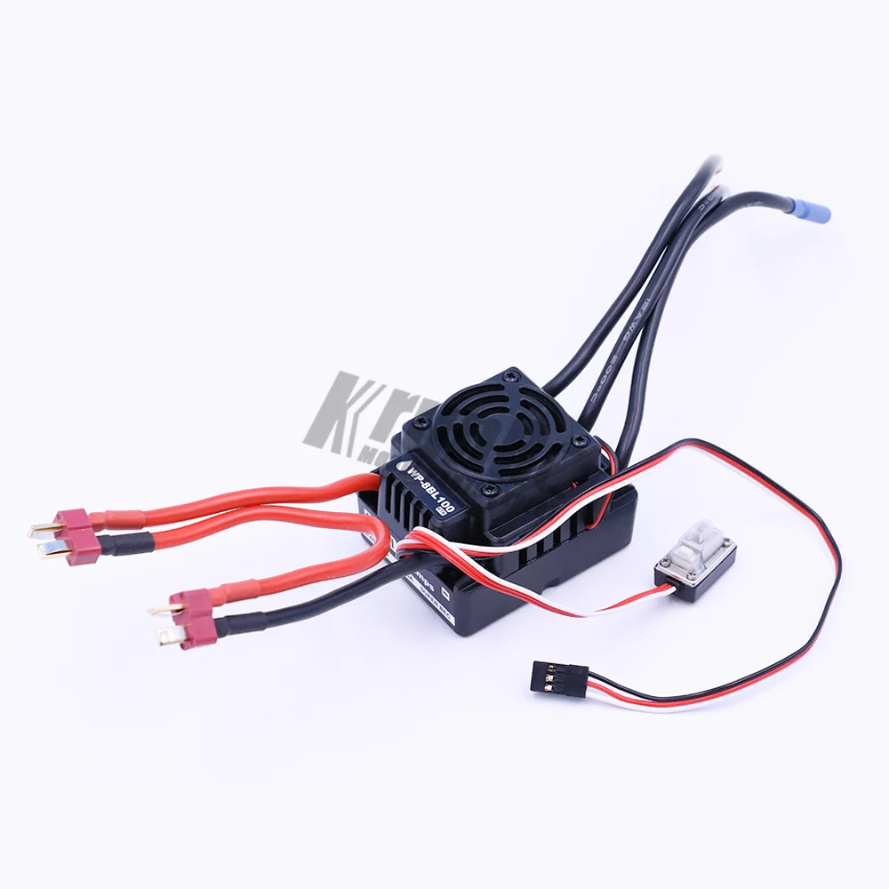 100A водонепроницаемый бесщеточный контроллер скорости ESC 2 S-4 S Lipo NiMH Fit 3650 3660 мотор для 1/10 RC автомобиля WP-S8A-RTR 100A и программы