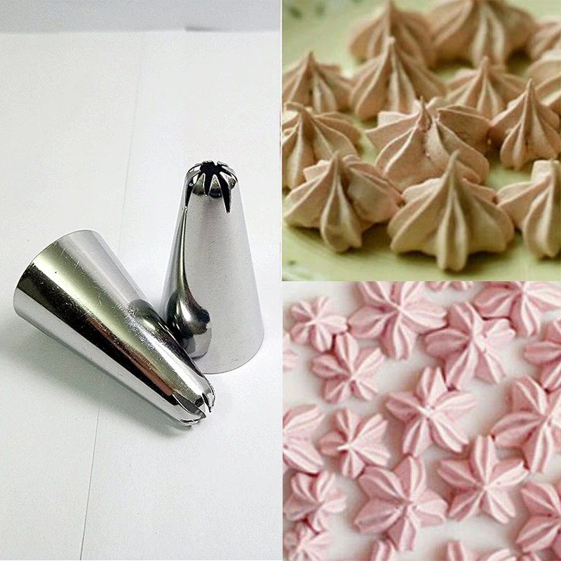 

1pc Stainless Steel Large Size Cream Cupcake Nozzle Cake Decoration Tool Cream Icing Piping Tool Nozzle Tips Kitchen Baking Tool
