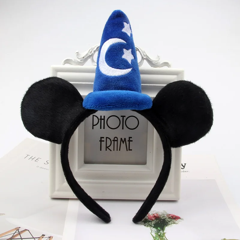 Disney/детская шапка с изображением шипа, ржавчины, волшебная шапка с изображением Микки-звезды, Луны, шапка для сада, для продажи, милая Рождественская шапка, рога