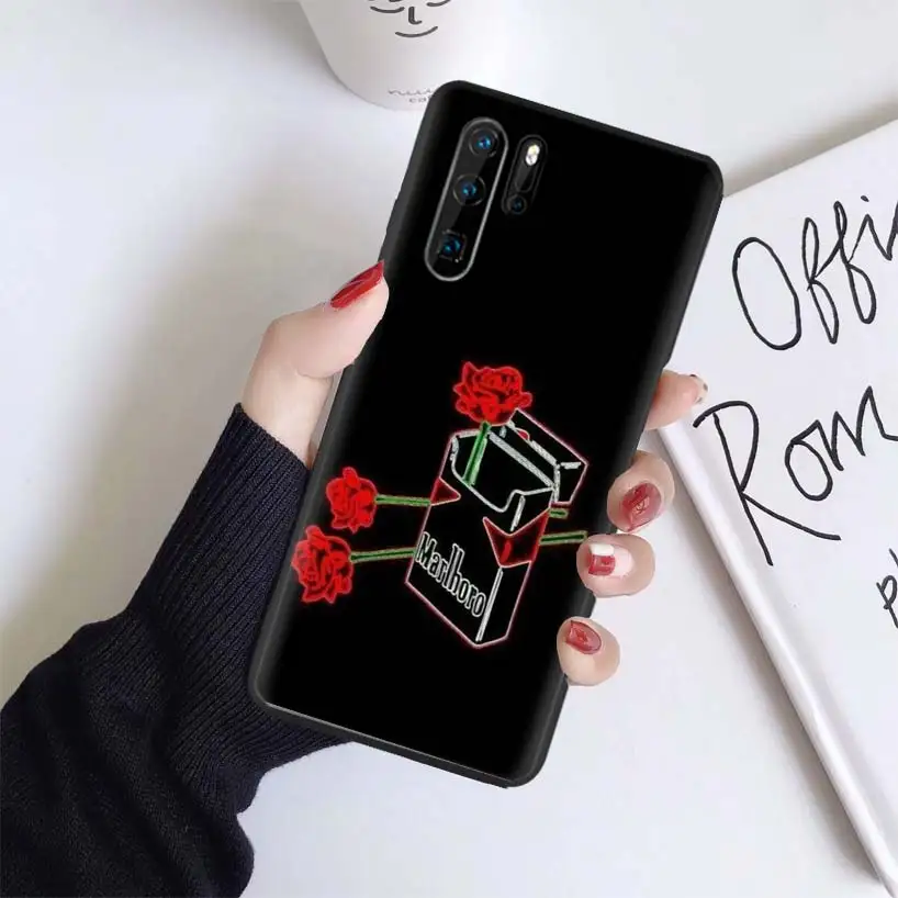 Черный чехол-зажигалка для huawei mate 30 20 10 P30 P20 P10 Pro Lite P Smart Z, мягкий чехол для телефона