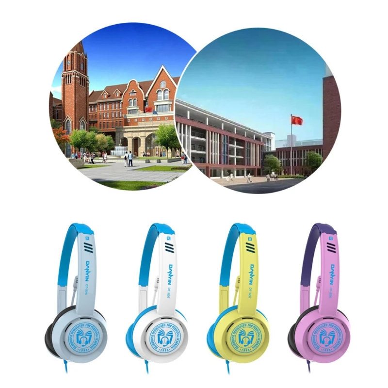 Online Classes Wired Stereo Headphone with Microphone USB 3 5mm Interface Gaming Headset Laptop Computer PC Earphone