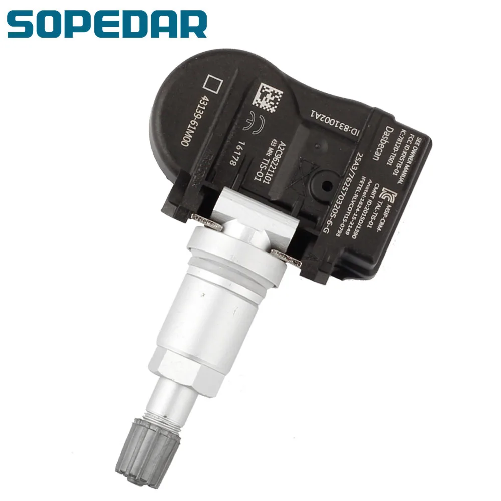 

SOPEDAR Car TPMS Tire Pressure Sensor Monitor System For Suzuki Vitara S-cross Swift Jimmy 43139-61M00 4313961M00 43130-61M00