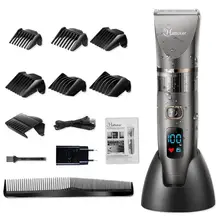 Водонепроницаемая электрическая машинка для стрижки волос профессиональный триммер для волос Машинка для стрижки бороды для мужчин электрическая машина для резки волос стрижка парикмахера