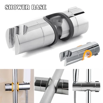 

Shower Rail Head Slider Holder Base Adjustable Bracket Clamp for Bathroom LB88