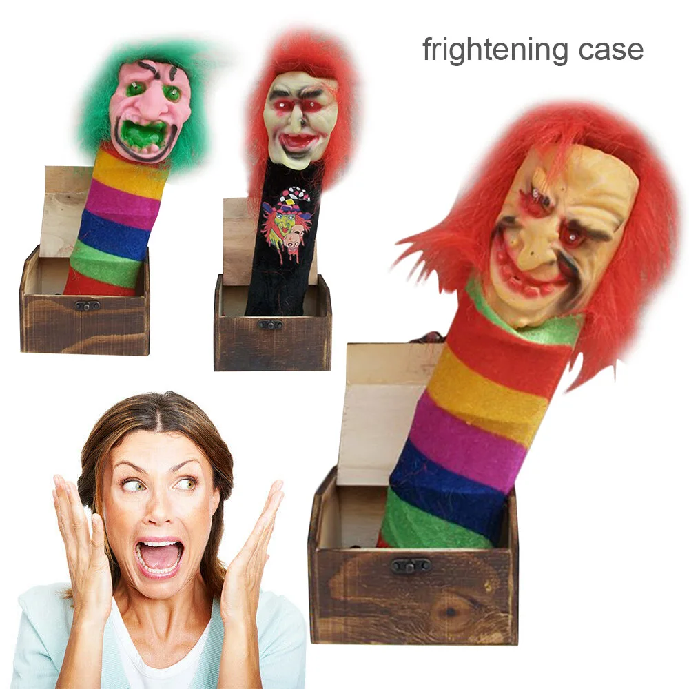 

Wooden Prank Scare Box Surprise Joke Horror Funny Halloween Prank Toys TP899