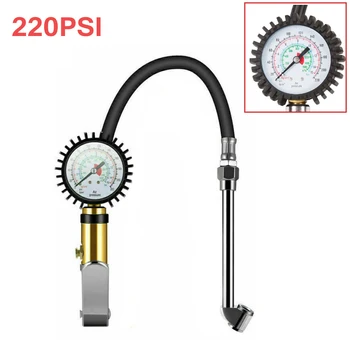 

High Quality Auto Metal Truck Racing Car Tire Vehicle Tester Air Pressure Gauge Tire Inflator Gauge Measuring Tool